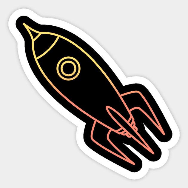 Rechno Rocket Sticker by Usea Studio